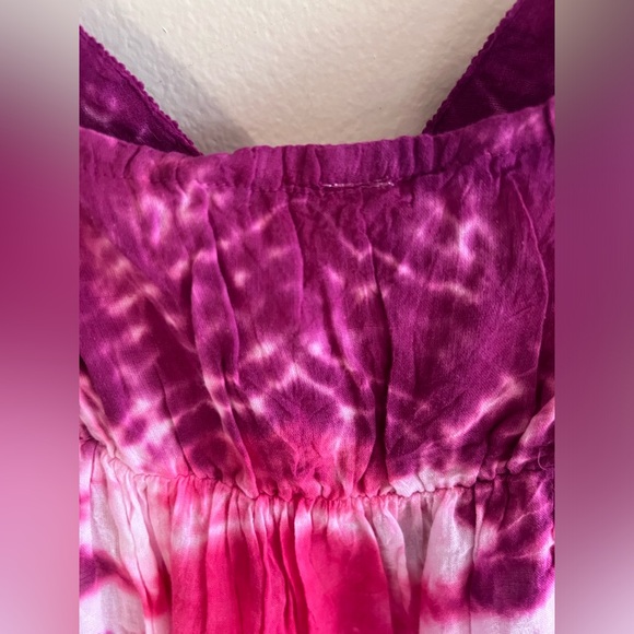 Raga Anthropologie Crochet Tie Dye Babydoll Dress/Tunic Top NWT Small - Picture 7 of 9